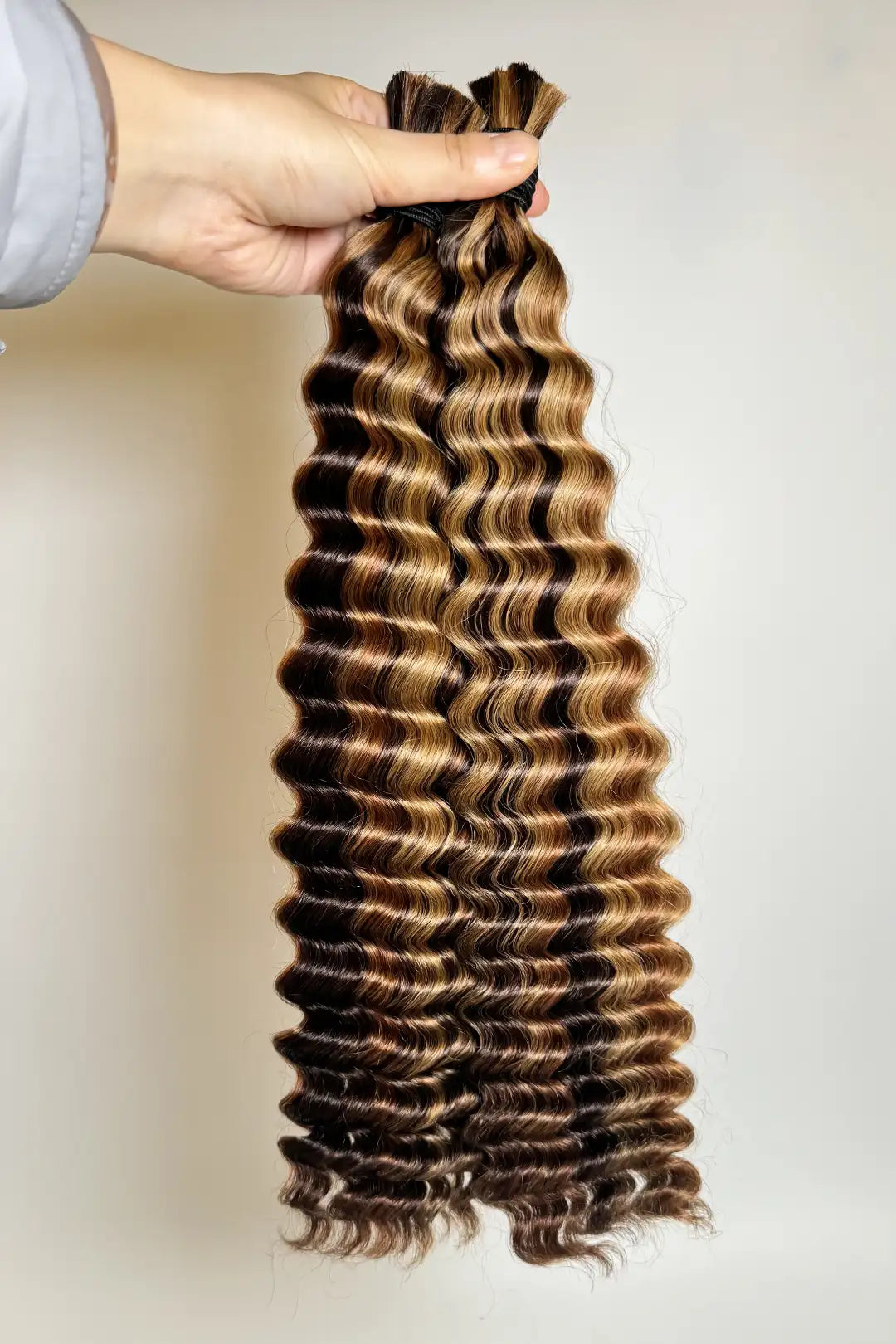 #4A/27/30 Piano Color Deep Wave Bulk Hair for Braiding BU55