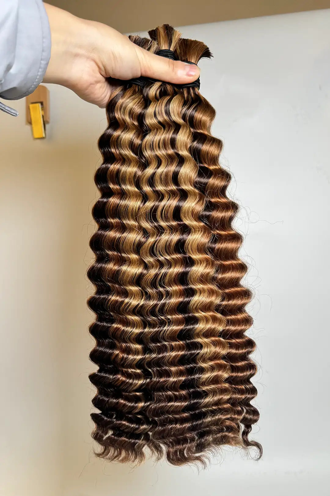 #4A/27/30 Piano Color Deep Wave Bulk Hair for Braiding BU55